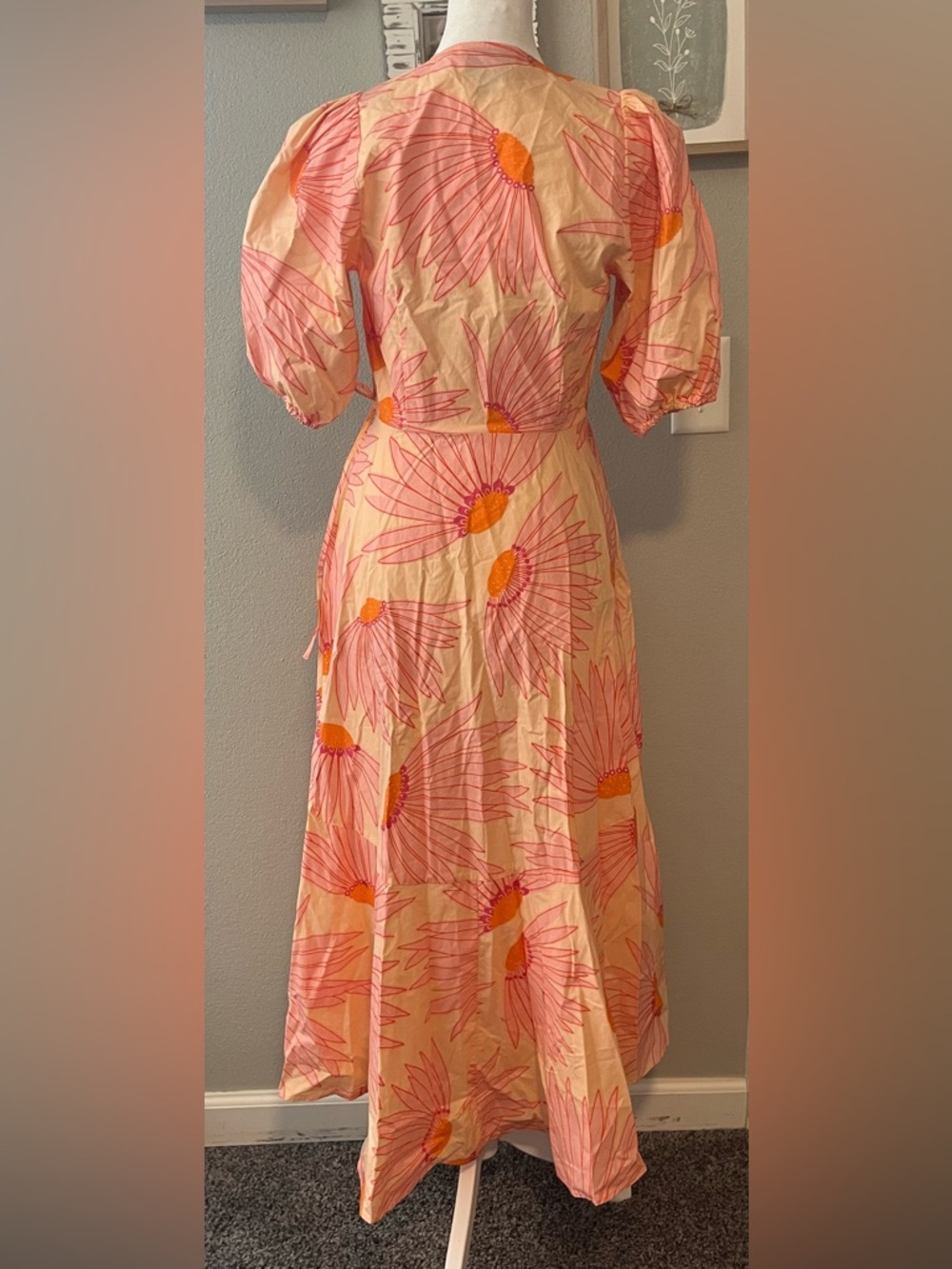 Kate Spade Pink Floral Wrap Dress size 0 NWOT - Picture 5 of 7